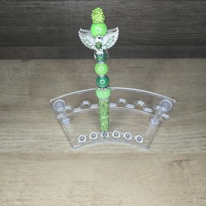 Green Rhinestone Eagle Pen