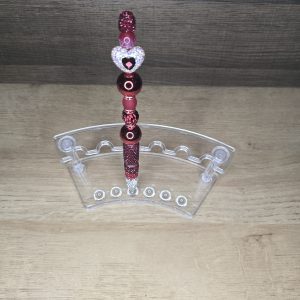 Red Rhinestone Heart Fancy Pen